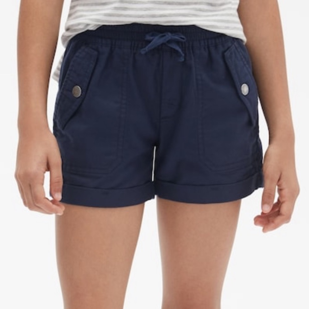 Gap kids | cargo pull on shorts | blue | size 8 |